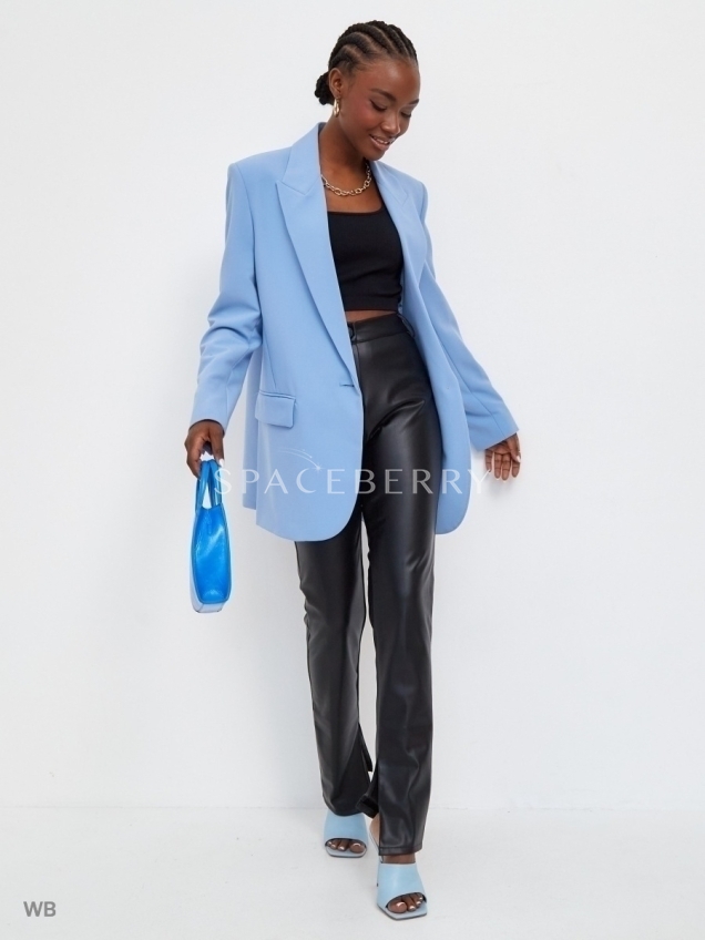 Женские кожаные брюки, штаны зауженные